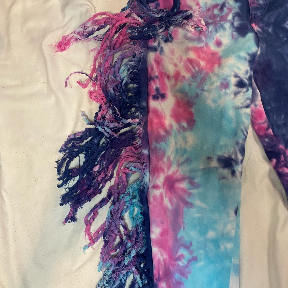 Daisy Multicolor Tie-Dye Pants - Picture 4 of 6